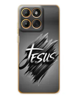 Чехол для Motorola Edge 60 с картинкой «Надпись Jesus Graffiti»