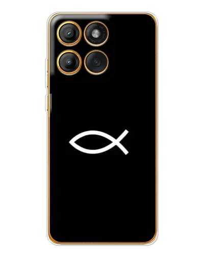Чехол для Motorola Edge 60 с картинкой «Символ рыбы Jesus» Чехол для Motorola Edge 60 с картинкой «Символ рыбы Jesus»