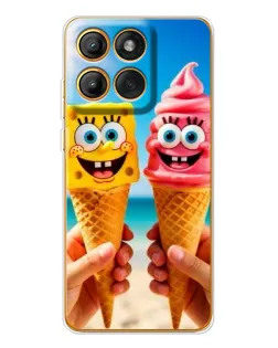 Чохол для Motorola Edge 60 з картинкою «Спанч Боб морозиво» Чохол для Motorola Edge 60 з картинкою «Спанч Боб морозиво»