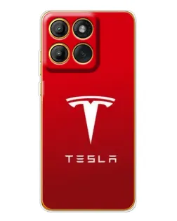 Чехол для Motorola Edge 60 с картинкой «Tesla Red Classic»