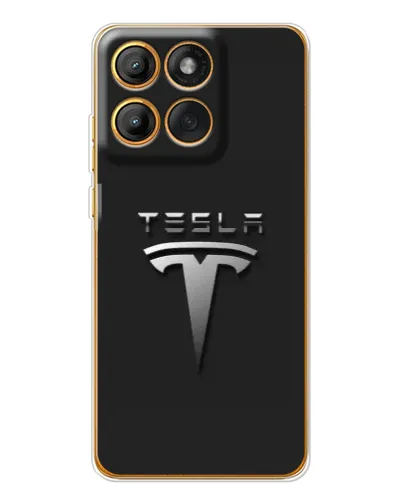 Чехол для Motorola Edge 60 с картинкой «Стальной логотип Tesla» Чехол для Motorola Edge 60 с картинкой «Стальной логотип Tesla»
