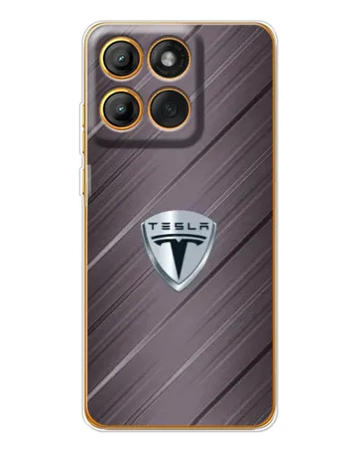 Чехол для Motorola Edge 60 с картинкой «Металлическая текстура Tesla» Чехол для Motorola Edge 60 с картинкой «Металлическая текстура Tesla»