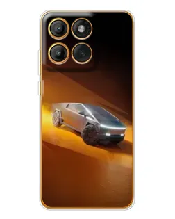 Чохол для Motorola Edge 60 з картинкою «Cybertruck у пустелі»