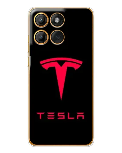 Чехол для Motorola Edge 60 с картинкой «Tesla Red Logo» Чехол для Motorola Edge 60 с картинкой «Tesla Red Logo»