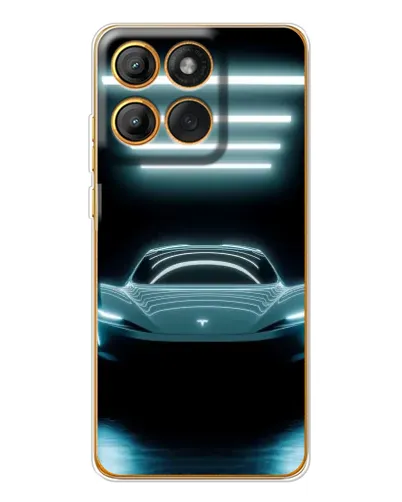 Чехол для Motorola Edge 60 с картинкой «Tesla в неоне» Чехол для Motorola Edge 60 с картинкой «Tesla в неоне»