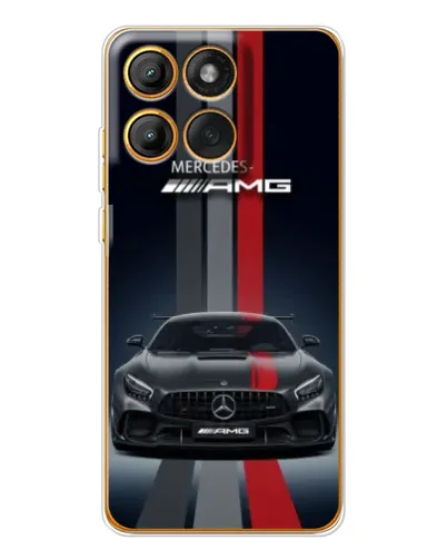 Чехол для Motorola Edge 60 с картинкой «Mercedes — белый карбон» Чехол для Motorola Edge 60 с картинкой «Mercedes — белый карбон»