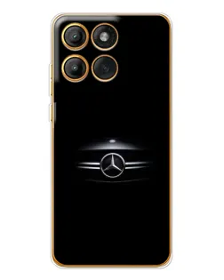 Чехол для Motorola Edge 60 с картинкой «Mercedes — абстрактные линии»