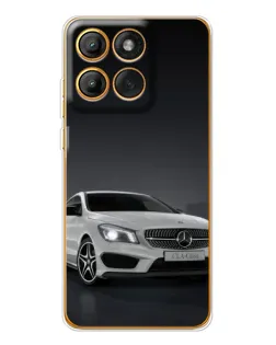Чехол для Motorola Edge 60 с картинкой «Mercedes AMG GT Silver»