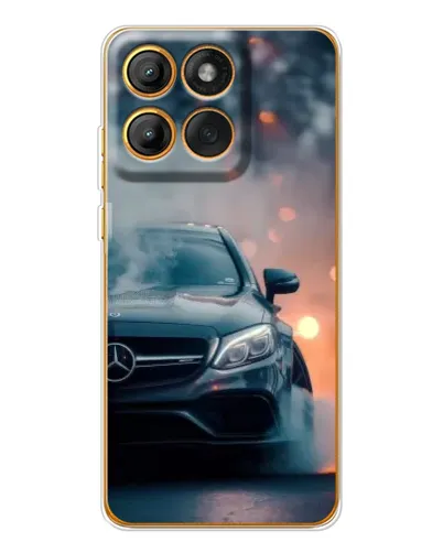 Чехол для Motorola Edge 60 с картинкой «Mercedes — ночной город» Чехол для Motorola Edge 60 с картинкой «Mercedes — ночной город»