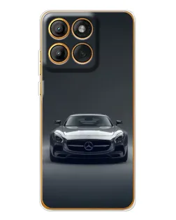 Чехол для Motorola Edge 60 с картинкой «Mercedes на черном»