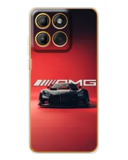 Чехол для Motorola Edge 60 с картинкой «Mercedes AMG — красная линия»