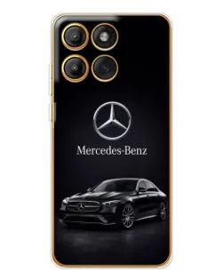 Чехол для Motorola Edge 60 с картинкой «Mercedes — решетка радиатора»