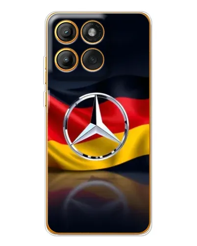 Чехол для Motorola Edge 60 с картинкой «Mercedes — флаг Германии» Чехол для Motorola Edge 60 с картинкой «Mercedes — флаг Германии»