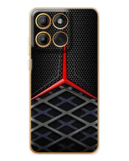Чехол для Motorola Edge 60 с картинкой «Mercedes Carbon Grid»