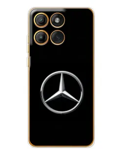 Чехол для Motorola Edge 60 с картинкой «Mercedes классический лого»
