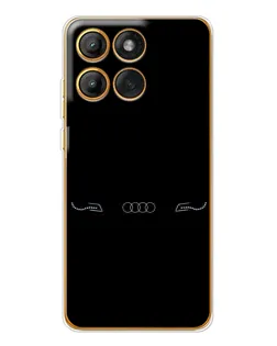 Чехол для Motorola Edge 60 с картинкой «Audi — световой подпись»