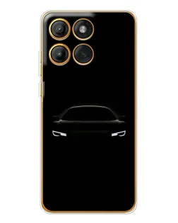 Чехол для Motorola Edge 60 с картинкой «Взгляд Audi в темноте»