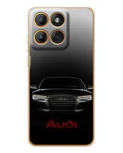 Чехол для Motorola Edge 60 с картинкой «Audi — градиентный контур»