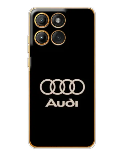 Чехол для Motorola Edge 60 с картинкой «Audi — золотой логотип» Чехол для Motorola Edge 60 с картинкой «Audi — золотой логотип»