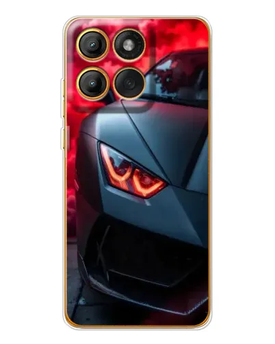 Чехол для Motorola Edge 60 с картинкой «Lamborghini красное сияние»