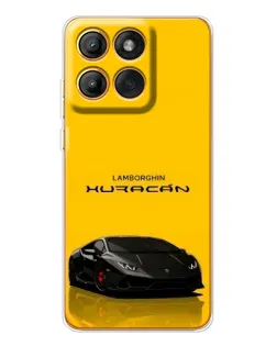 Чехол для Motorola Edge 60 с картинкой «Lamborghini Huracan черный»