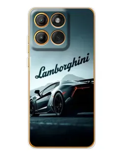 Чехол для Motorola Edge 60 с картинкой «Классическая надпись Lamborghini»