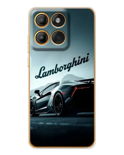 Чехол для Motorola Edge 60 с картинкой «Классическая надпись Lamborghini»