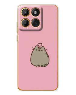 Чехол для Motorola Edge 60 с картинкой «Pusheen сердце»