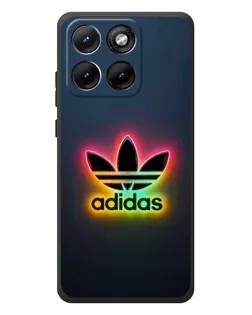 Чехол для Motorola Edge 70 Fusion Plus с картинкой «Неоновый Adidas»