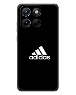 Чехол для Motorola Edge 70 Fusion Plus с картинкой «Черная классика Adidas»