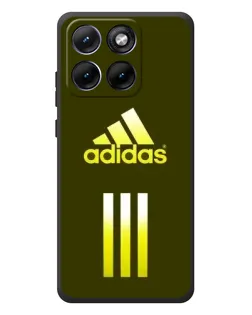 Чехол для Motorola Edge 70 Fusion Plus с картинкой «Оливковый градиент Adidas»