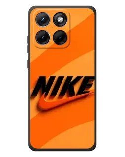 Чехол для Motorola Edge 70 Fusion Plus с картинкой «Оранжевый драйв Nike»