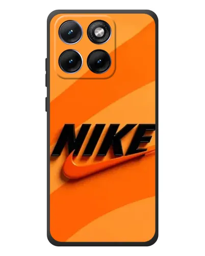 Чехол для Motorola Edge 70 Fusion Plus с картинкой «Оранжевый драйв Nike»