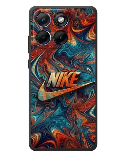 Чехол для Motorola Edge 70 Fusion Plus с картинкой «Nike в абстракции»