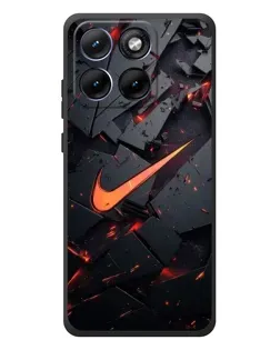 Чехол для Motorola Edge 70 Fusion Plus с картинкой «Nike — эффект разломов» Чехол для Motorola Edge 70 Fusion Plus с картинкой «Nike — эффект разломов»