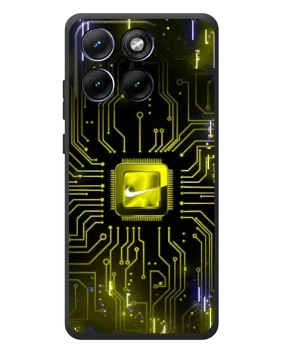 Чехол для Motorola Edge 70 Fusion Plus с картинкой «Nike — золотая искра»