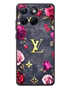 Чехол для Motorola Edge 70 Fusion Plus с картинкой «Цветочный Louis Vuitton»