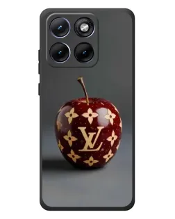 Чехол для Motorola Edge 70 Fusion Plus с картинкой «Красное яблоко LV»