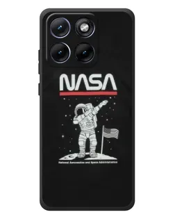 Чехол для Motorola Edge 70 Fusion Plus с картинкой «NASA — шагаем по Луне» Чехол для Motorola Edge 70 Fusion Plus с картинкой «NASA — шагаем по Луне»