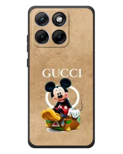 Чехол для Motorola Edge 70 Fusion Plus с картинкой «Микки Маус Gucci — крафт»