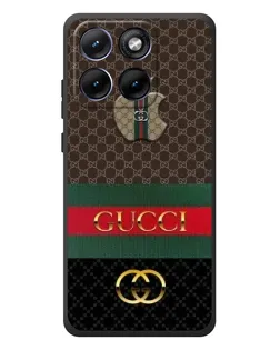 Чехол для Motorola Edge 70 Fusion Plus с картинкой «Gucci — брендированный десерт»