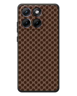 Чехол для Motorola Edge 70 Fusion Plus с картинкой «Gucci — шоколадная сетка»
