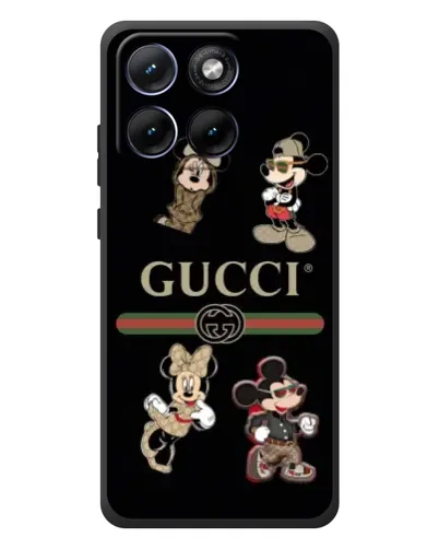 Чехол для Motorola Edge 70 Fusion Plus с картинкой «Gucci — герои Disney и монограмма» Чехол для Motorola Edge 70 Fusion Plus с картинкой «Gucci — герои Disney и монограмма»