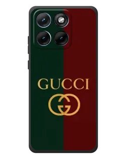 Чехол для Motorola Edge 70 Fusion Plus с картинкой «Gucci — темно-зеленый градиент»