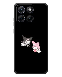 Чехол для Motorola Edge 70 Fusion Plus с картинкой «My Melody и Kuromi»