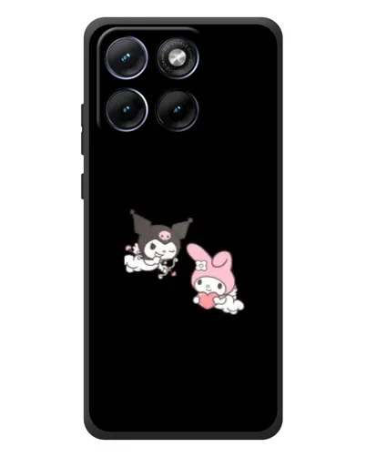 Чехол для Motorola Edge 70 Fusion Plus с картинкой «My Melody и Kuromi»