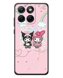 Чехол для Motorola Edge 70 Fusion Plus с картинкой «My Melody и Kuromi»