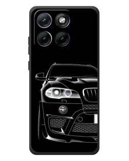 Чехол для Motorola Edge 70 Fusion Plus с картинкой «Темный силуэт BMW»