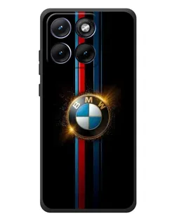 Чехол для Motorola Edge 70 Fusion Plus с картинкой «BMW M-Power неон»