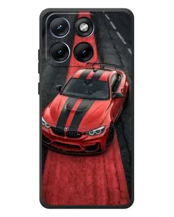 Чехол для Motorola Edge 70 Fusion Plus с картинкой «BMW на красной дорожке»